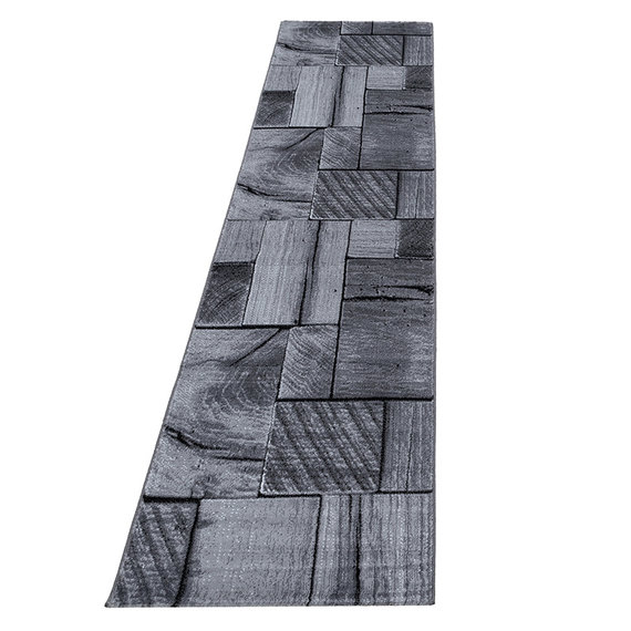 Adana Carpets Moderne loper - Jena Zwart 9260