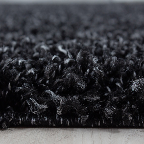 Adana Carpets Rond hoogpolig vloerkleed - Sade Antraciet