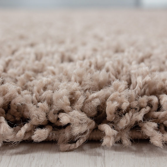 Adana Carpets Rond hoogpolig vloerkleed - Sade Beige