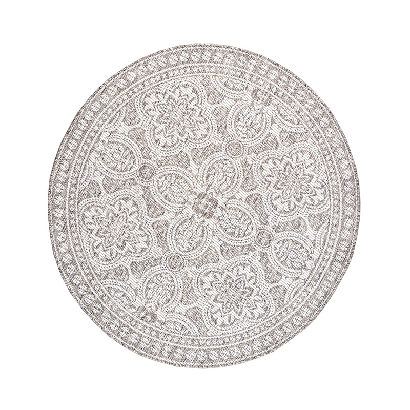 Rond Buitenkleed - Summer Oriental Lichtgrijs - sfeer