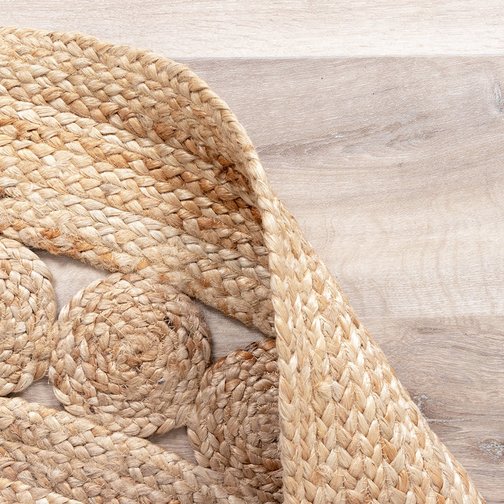 Dywan jutowy okrągły - Fair Sun Naturalny