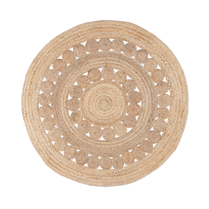 Jute vloerkleed - Fair Rond Sun Naturel