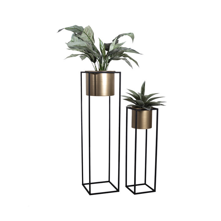 Plantenbak - Violeta Goud 2/set