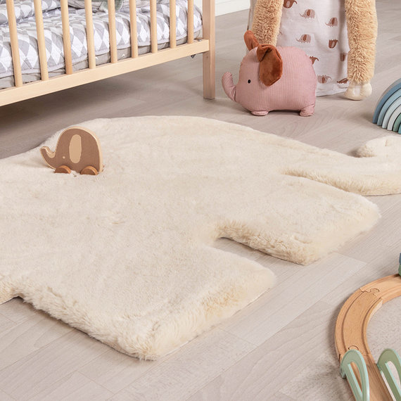 FRAAI Kindervloerkleed - Huggy Olifant Creme