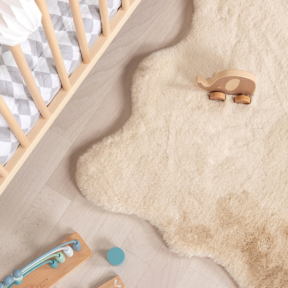 FRAAI Kindervloerkleed - Huggy Schaap Creme