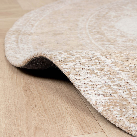 FRAAI Rond Vintage vloerkleed - Admire Beige