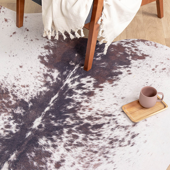 Koeienhuid - Bovine Wit/Donker Bruin