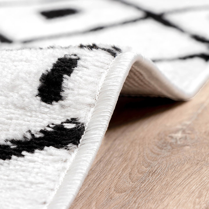 Scandinavisch Vloerkleed - Scandi Stina Zwart/Wit