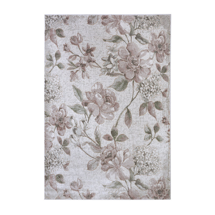 Bloemen vloerkleed - Provence Jardin Roze/Creme