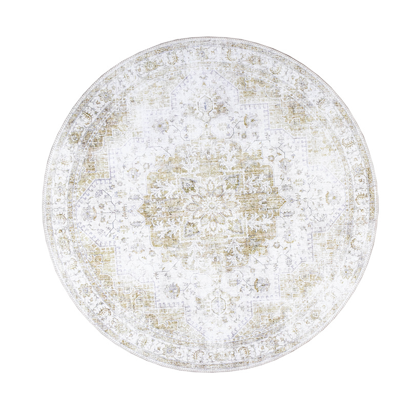 Rond Vintage vloerkleed - Lago Groen - sfeer