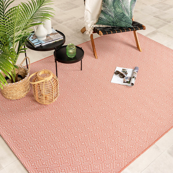 FRAAI Buitenkleed - Summer Tile Roze