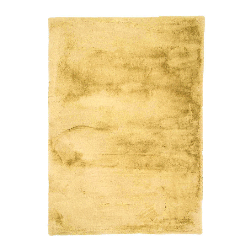 Zacht Hoogpolig vloerkleed - Comfy Supreme Geel - sfeer