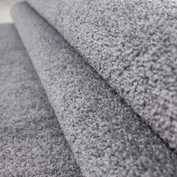 Rond laagpolig vloerkleed - Asa Lichtgrijs 