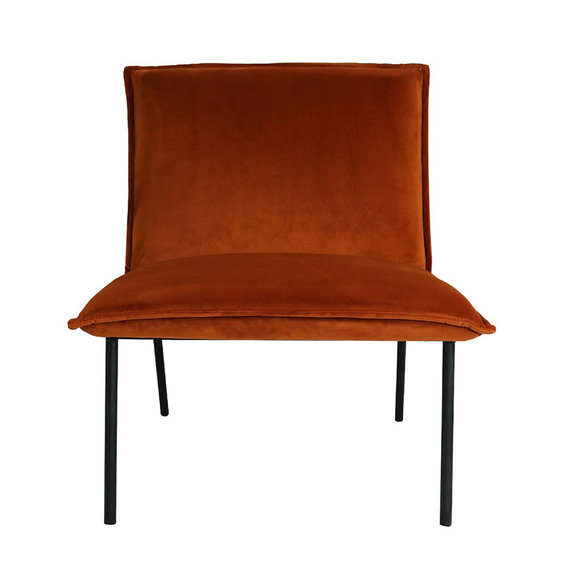 Kick Collection Velvet Fauteuil - Lola oranje