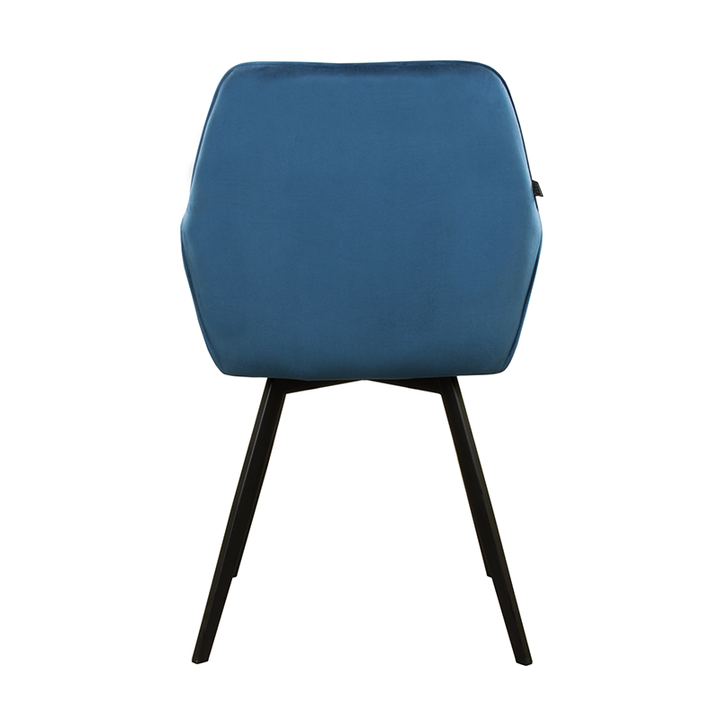 Velvet eetkamerstoel - Karl Donkerblauw