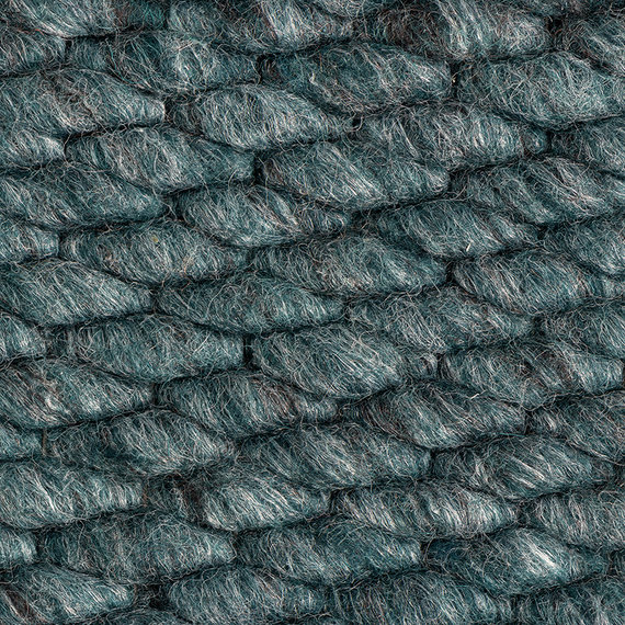 FRAAI Wollen vloerkleed - Brilliant Blauw / Groen