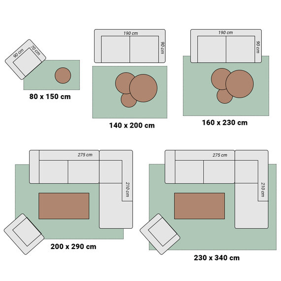 ELLE DECORATION Modern vloerkleed – Secret Antraciet/Creme Calais