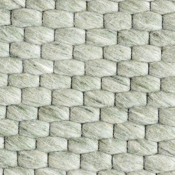 FRAAI Wollen vloerkleed - Melange Mint