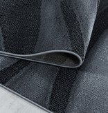 Adana Carpets Modern vloerkleed - Streaky Current Zwart Grijs