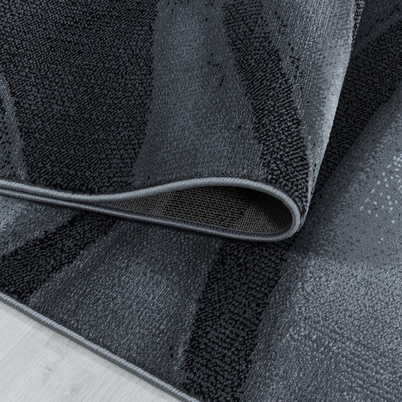 Adana Carpets Modern vloerkleed - Streaky Current Zwart Grijs
