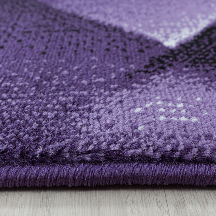 Modern vloerkleed - Streaky Design Paars