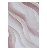 Adana Carpets Modern vloerkleed - Streaky Waves Roze Creme