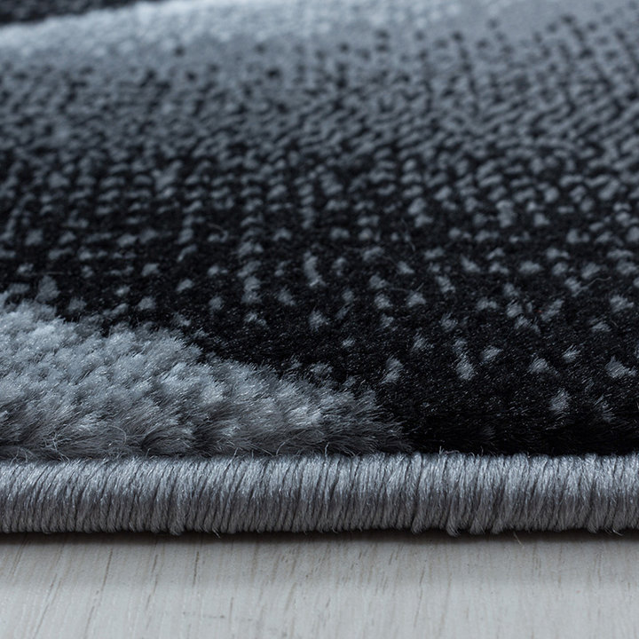 Modern vloerkleed - Streaky Lines Zwart