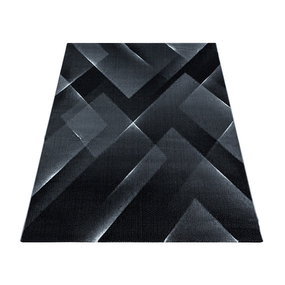 Adana Carpets Modern vloerkleed - Streaky Lines Zwart