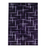 Adana Carpets Modern vloerkleed - Streaky Skretch Paars Wit