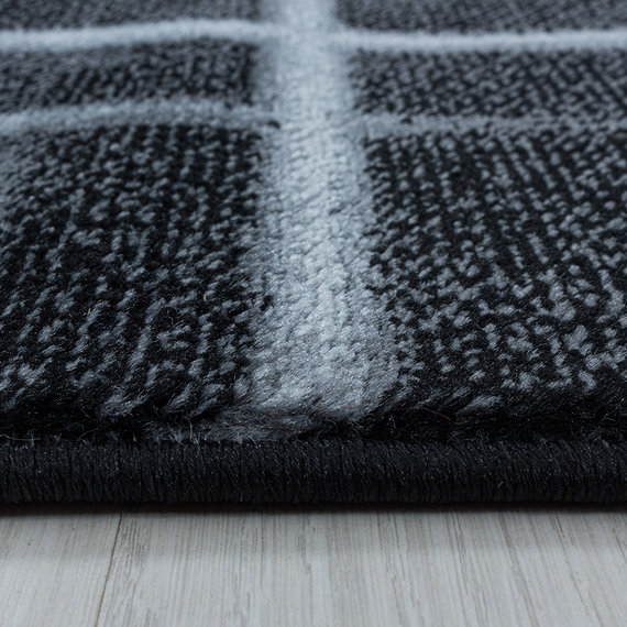 Adana Carpets Modern vloerkleed - Streaky Skretch Zwart Grijs