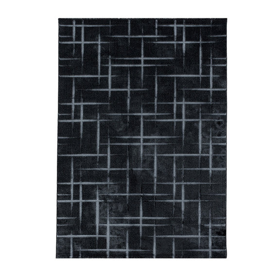 Adana Carpets Modern vloerkleed - Streaky Skretch Zwart Grijs