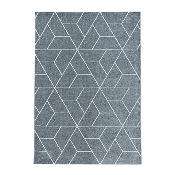 Adana Carpets Retro vloerkleed - Stencil Triangle Grijs Wit