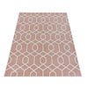 Retro vloerkleed - Stencil Pattern Roze/Wit - thumbnail 2