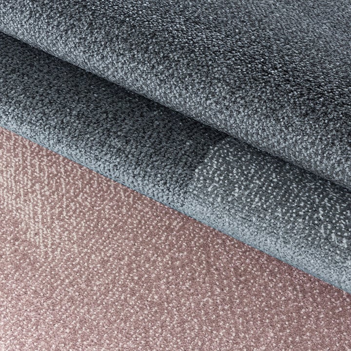 Retro vloerkleed - Stencil Rectangles Roze/Grijs