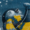 Kindervloerkleed - Fleurtje Pinguin Blauw - thumbnail 5