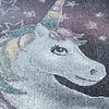 Kindervloerkleed Unicorn - Fleurtje Grijs