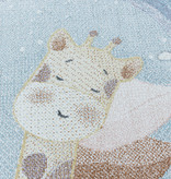 Adana Carpets Kindervloerkleed - Lucy Giraffe Blauw