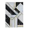 Modern vloerkleed - Marble Design Grijs/Goud - thumbnail 1
