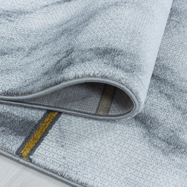 Modern vloerkleed - Marble Box Grijs/Goud