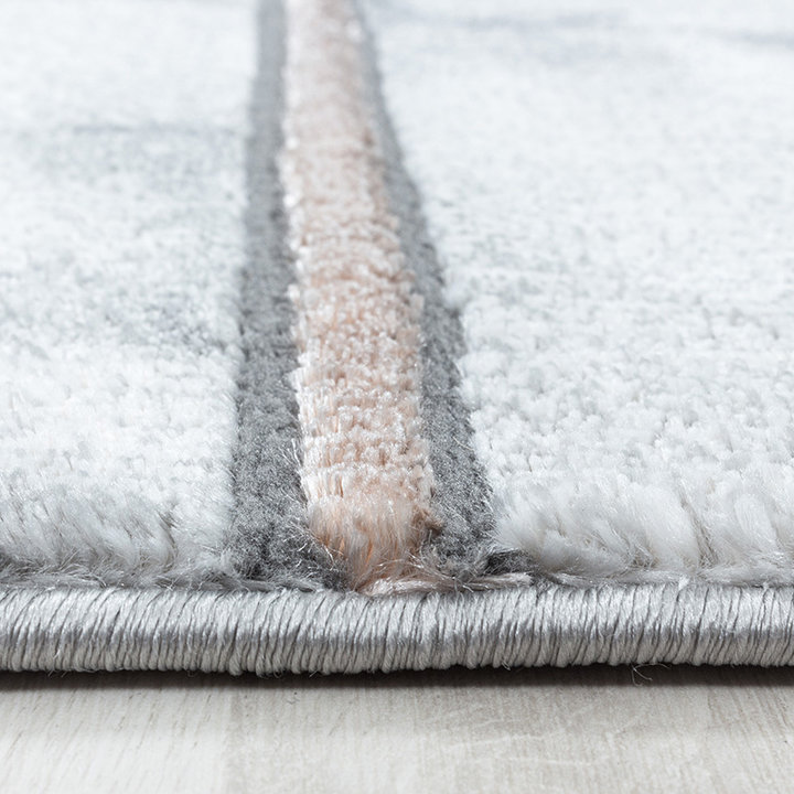 Modern vloerkleed - Marble Box Grijs/Bruin