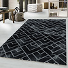 Modern vloerkleed - Marble Pattern Antraciet/Zilver - thumbnail