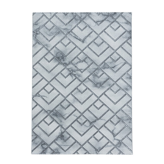 Adana Carpets Modern vloerkleed - Marble Pattern Grijs Zilver
