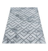 Adana Carpets Modern vloerkleed - Marble Pattern Grijs Zilver