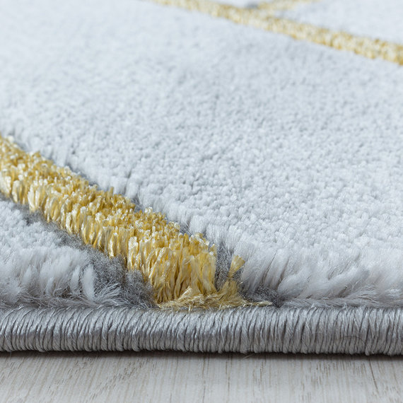 Adana Carpets Modern vloerkleed - Marble Pattern Grijs Goud