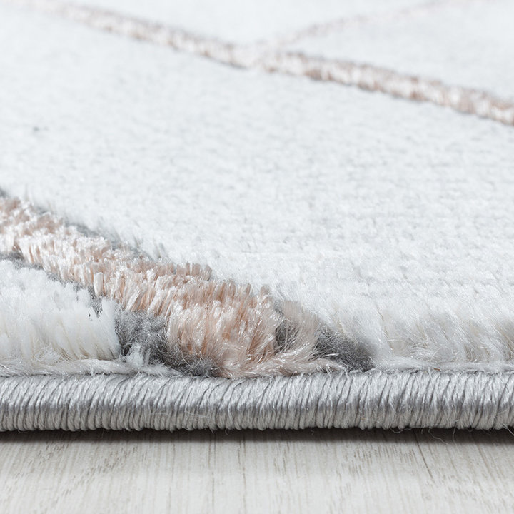 Modern vloerkleed - Marble Pattern Grijs/Bruin