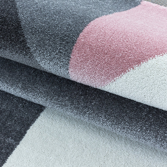Adana Carpets Modern vloerkleed - Optimism Design Roze Grijs