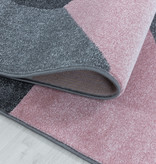 Adana Carpets Modern vloerkleed - Optimism Design Roze Grijs