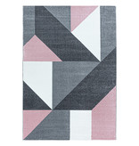 Adana Carpets Modern vloerkleed - Optimism Design Roze Grijs