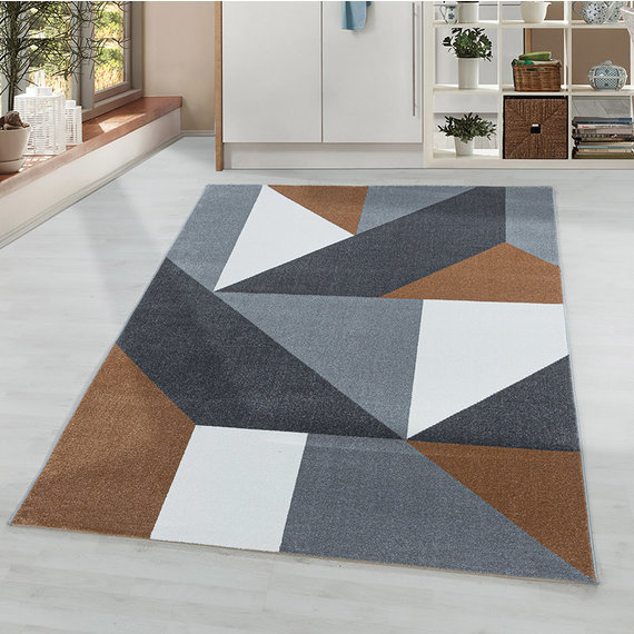 Adana Carpets Modern vloerkleed - Optimism Design Bruin Grijs