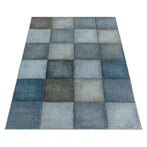 Adana Carpets Modern vloerkleed - Optimism Block Blauw Grijs